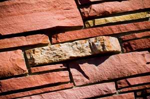 A closeup of a brick wall representing the basic building blocks of an idea